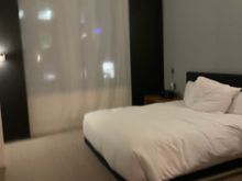 Bedroom. Pillows are disheveled bc my son already jumped on the bed before I took a pic