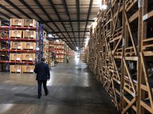 Scope and size of the aisles in the warehouse