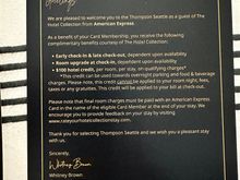 AMEX THC benefits. 