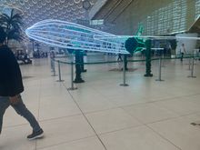 Inside Ashgabat airport