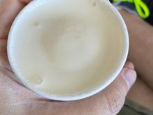 Almost completely melted ice cream