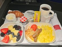 Pre-arrival breakfast was also served in one tray