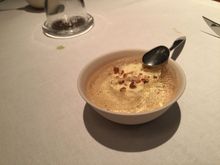 Pre-dessert / palate cleanser: some sort of citrus ice-cream
