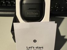 The case is personalized to Hilton