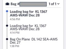 "Loading Bag" inspires less confidence than "Bag on Plane"