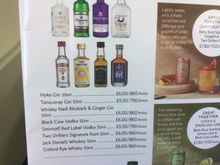 Buy on board spirits selection - Europe