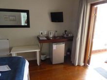 Tea/coffee facilities as well as a fridge