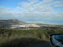 I have to go back and see if I can figure out our route from Cape Town, but we lost sight of the Ocean after a while, and then got to see it again only after a while. I was so turned around that I still cannot say if this was our view to the east or to the west!