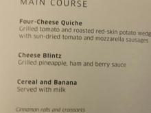 PS JFK LAX breakfast menu  May 2015