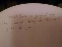FT Secret Santa note