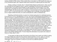 Atlanta Airport Letter 2