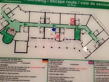Floorplan of the left side of the hotel