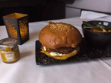 Favorite meal on flight: QR chicken katsu burger