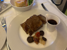 I hadn't tried this before though was pleasantly surprised. Tender, fell off the bone and a the bourguignon sauce was excellent and went well with the sides. Mushrooms a a little uninspiring.
