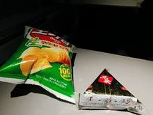 Onigiri and Chips from the "SkyBreak" Basket