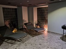 Beds at the spa.