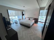 Refurbished suite bedroom