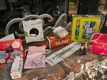 Lovely array of cosmetics and unique culinary items.