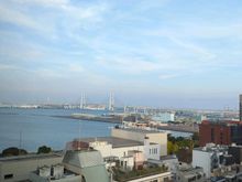 Daytime view towards Yokohama Bay Bridge
