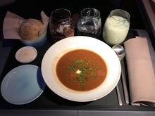 express supper (with mushroom soup and black forest trifle) - taste was good