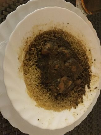 The Kosher Green Thai chicken curry is a relatively new dish in the CCR in the evenings. 