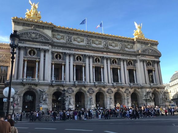 The Opèra Garnier is best visited on an early self guided tour at 10 AM 