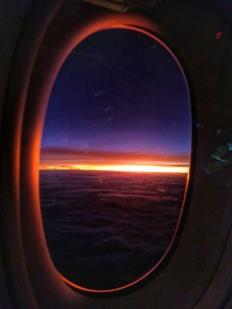sunrise somewhere above Malaysia