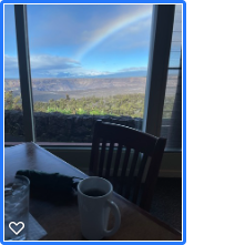 The restaurants have crater views.