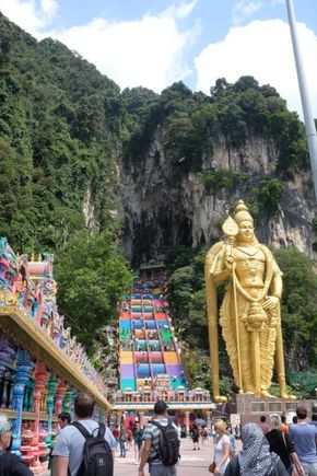 Really incredible to look at from a distance - the statue is 140 feet tall!
