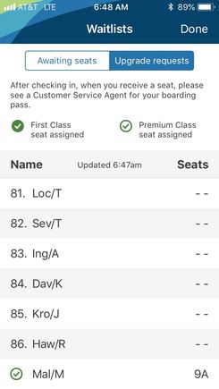 Lol... Either to or from EWR from SEA.  The only way I get an upgrade these days is by using a GGU months in advance.  

I realize much of this has to do with not being 75K and flying last minute etc... but my upgrade success rate is abysmal.  

On this trip I was 11 or 23rd or whatever of 86 for zero seats.  