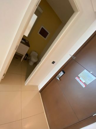 Entrance to room 