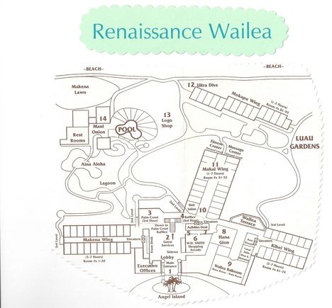 1998 Renaissance Wailea Property map