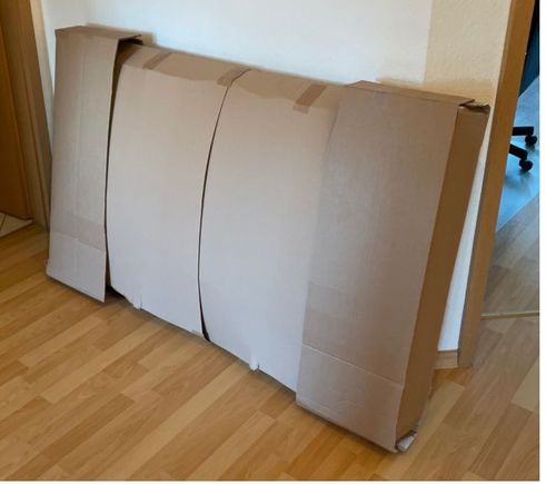 freshly arrived parcel without foil