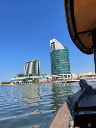 Arriving by boat from the Creek