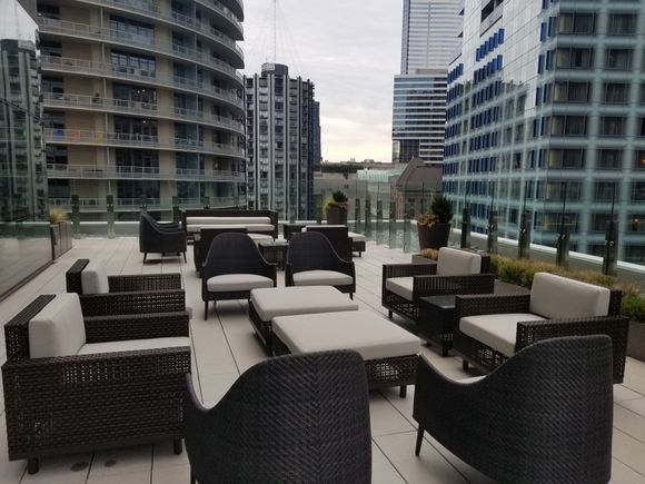 Lots of seating variety even outside the club