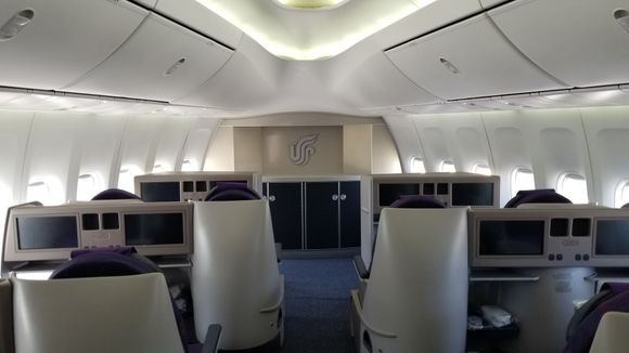 Business seats in the nose