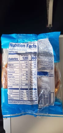 I love how a serving size is less than the contents of a package. 