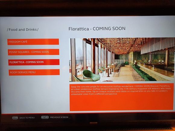 Info on upcoming top floor terrace bar