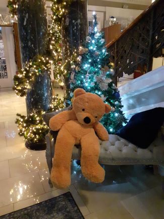 by the main staircase
