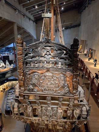 The stern of the Vasa ( restored)