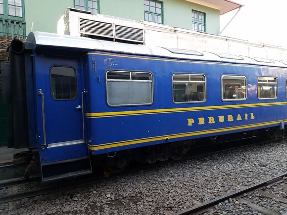 A view of the train ... or should I be more specific and say our car? We were seated on the opposite side of the train but at the very back