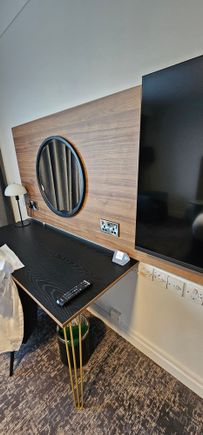 Desk with no coffee machine