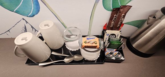 Tea, coffee and biscuits