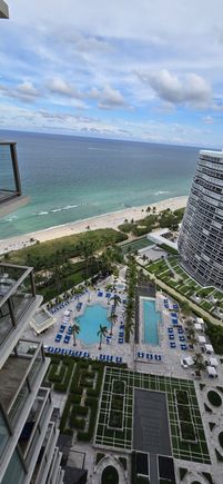 View of the hotel pool