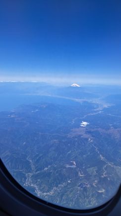 View of Mt Fuji from JAL HEL-HND 30th april