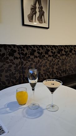 Espresso martini from the manned bar.cheers