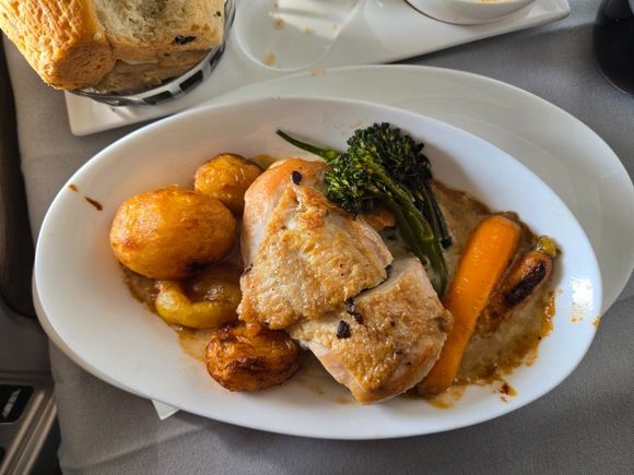 Stuffed chicken was rather nice but a bit dry. I could not finish it all as it was very filling.