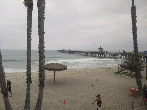 San Clemente Pier from Amtrak #566 FUL-SAN 
24th August 2018