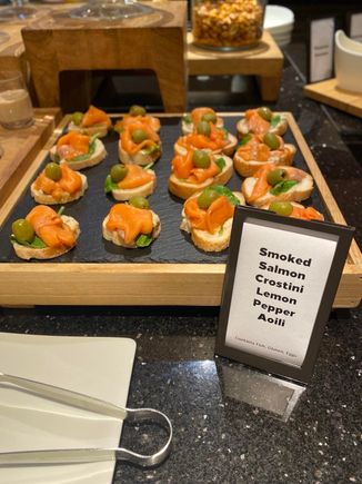 Executive lounge evening hors d'oeuvres