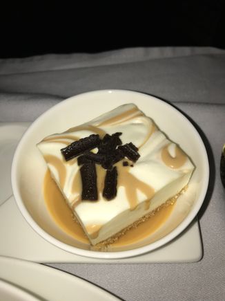 Dulce de leche cheesecake. 